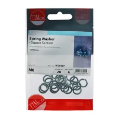 Alternative view of Spring Washers DIM7980 Silver - M8