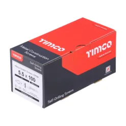 Alternative view of Self-Drilling Heavy Section Silver Screws with EPDM Washer - 5.5 x 100