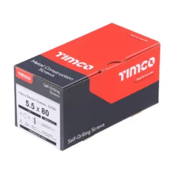 Alternative view of Self-Drilling Heavy Section Silver Screws with EPDM Washer - 5.5 x 80